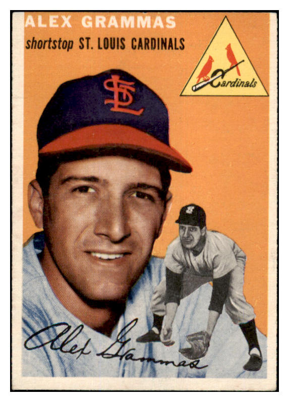 1954 Topps Baseball #151 Alex Grammas Cardinals EX-MT 455877