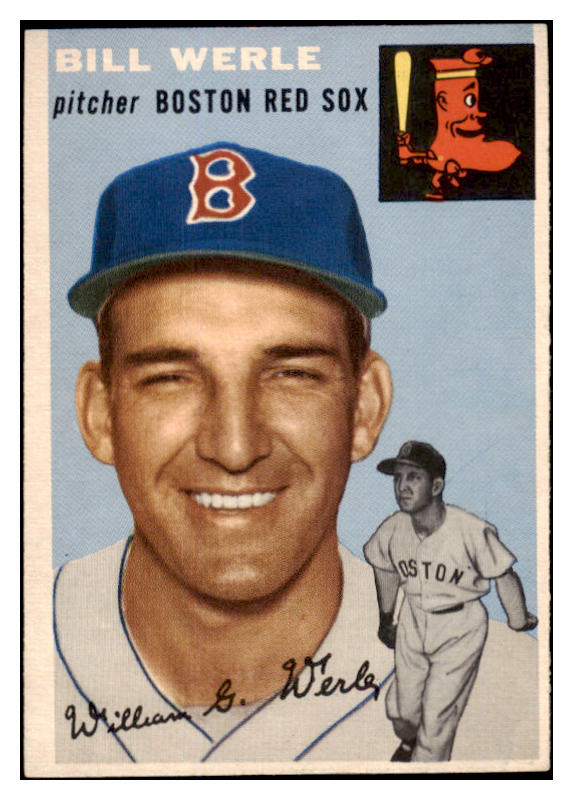 1954 Topps Baseball #144 Bill Werle Red Sox EX-MT 455887