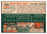 1954 Topps Baseball #143 Rollie Hemsley A's EX-MT 455891
