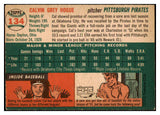 1954 Topps Baseball #134 Cal Hogue Pirates EX-MT 455910