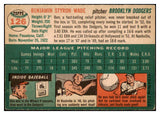 1954 Topps Baseball #126 Ben Wade Dodgers EX-MT 455921