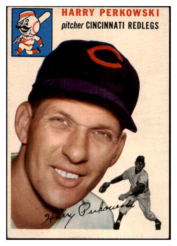 1954 Topps Baseball #125 Harry Perkowski Reds EX-MT 455923