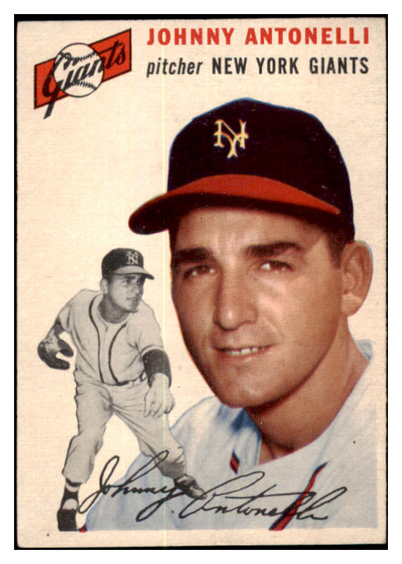 1954 Topps Baseball #119 Johnny Antonelli Giants EX-MT 455934