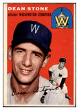 1954 Topps Baseball #114 Dean Stone Senators EX-MT 455947