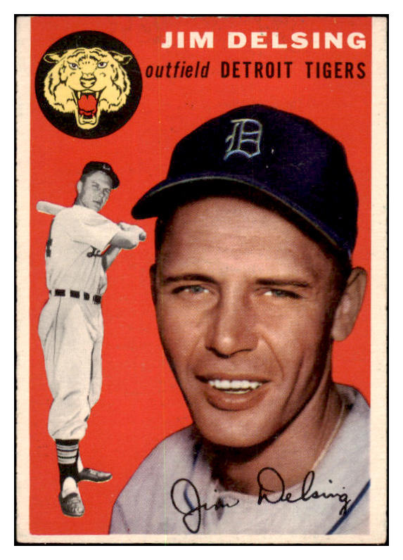 1954 Topps Baseball #111 Jim Delsing Tigers EX-MT 455953