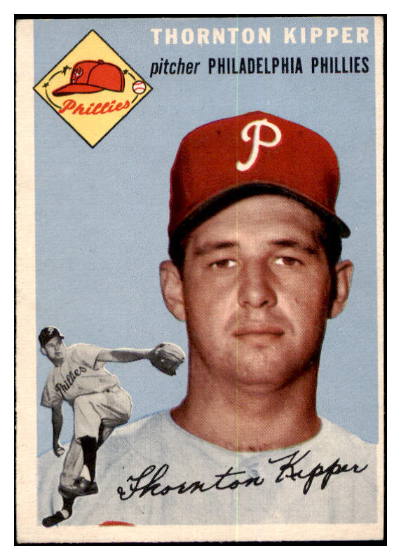 1954 Topps Baseball #108 Thornton Kipper Phillies EX-MT 455959