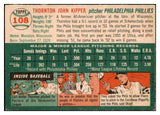 1954 Topps Baseball #108 Thornton Kipper Phillies EX-MT 455962
