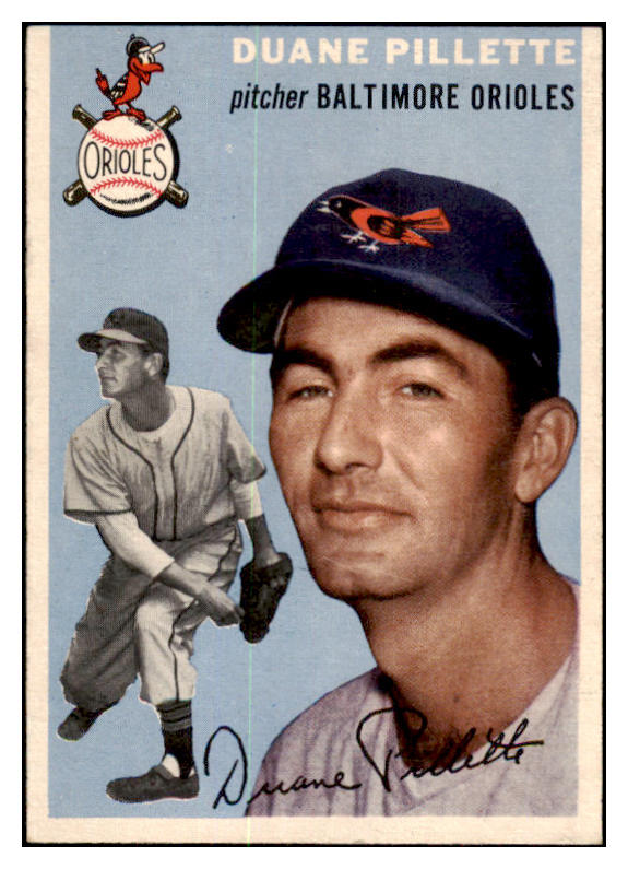 1954 Topps Baseball #107 Duane Pillette Orioles EX-MT 455964