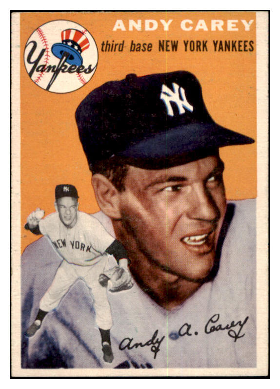 1954 Topps Baseball #105 Andy Carey Yankees NR-MT 455966
