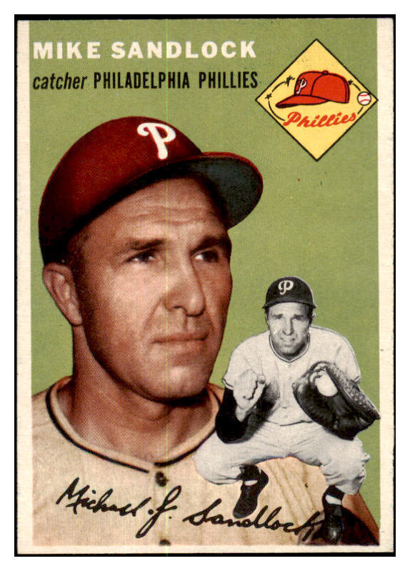 1954 Topps Baseball #104 Mike Sandlock Phillies NR-MT 455968