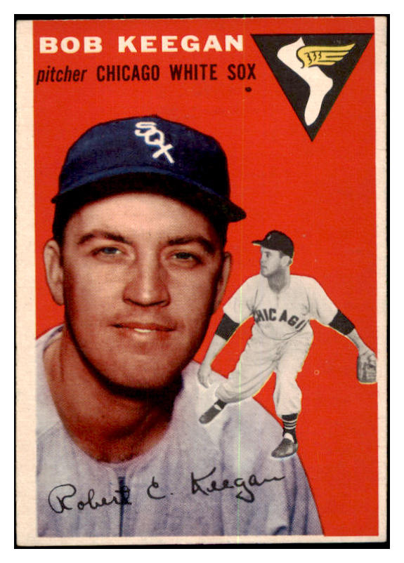 1954 Topps Baseball #100 Bob Keegan White Sox EX-MT 455971