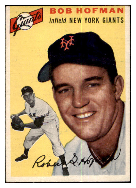 1954 Topps Baseball #099 Bobby Hofman Giants EX-MT 455972