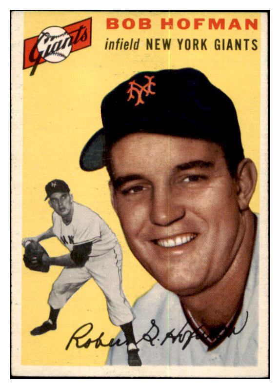 1954 Topps Baseball #099 Bobby Hofman Giants EX-MT 455973
