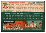 1954 Topps Baseball #099 Bobby Hofman Giants EX-MT 455974