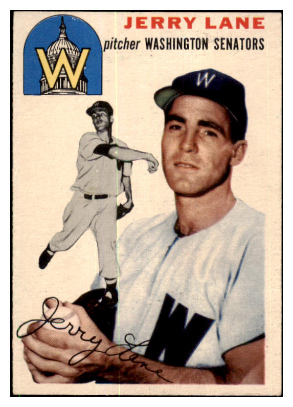 1954 Topps Baseball #097 Jerry Lane Senators EX-MT 455977