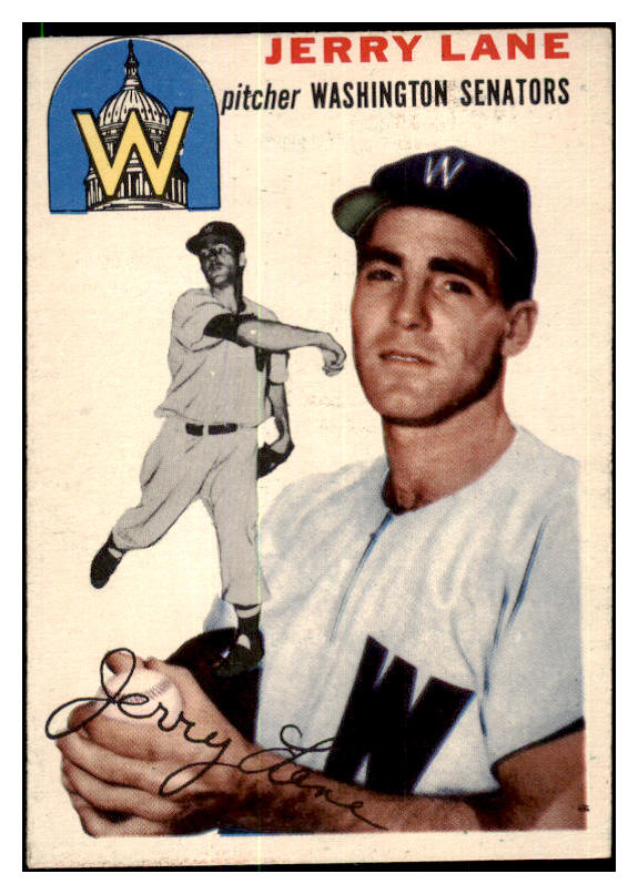 1954 Topps Baseball #097 Jerry Lane Senators EX-MT 455978