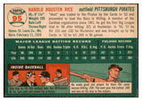 1954 Topps Baseball #095 Hal Rice Pirates EX-MT 455980
