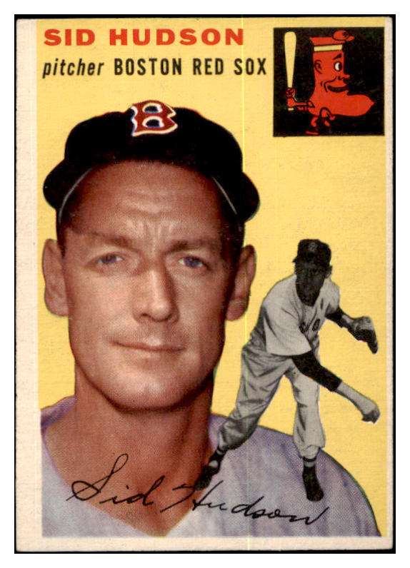 1954 Topps Baseball #093 Sid Hudson Red Sox EX-MT 455983