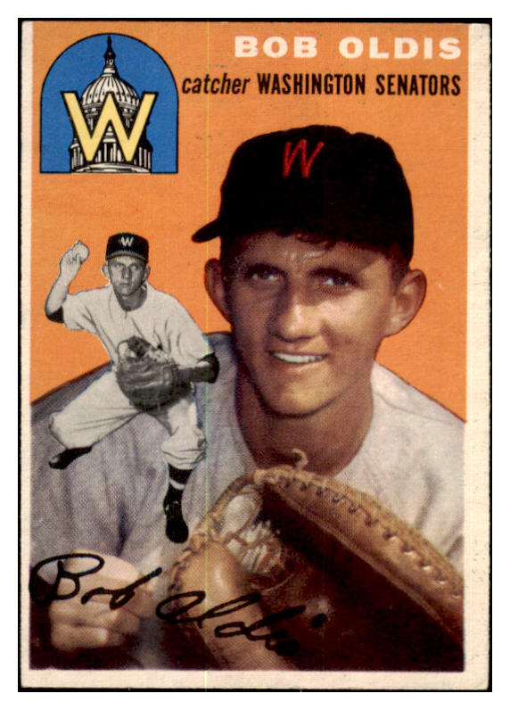 1954 Topps Baseball #091 Bob Oldis Senators EX-MT 455987