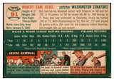 1954 Topps Baseball #091 Bob Oldis Senators EX-MT 455987