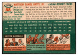 1954 Topps Baseball #088 Matt Batts Tigers NR-MT 455991