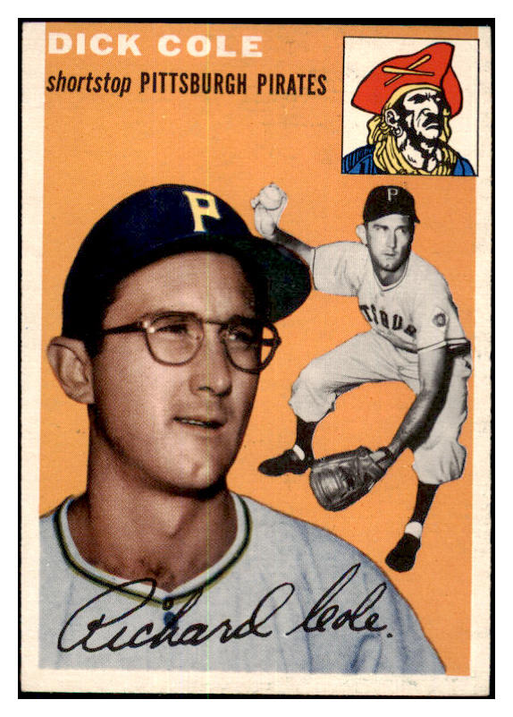 1954 Topps Baseball #084 Dick Cole Pirates EX-MT 455995