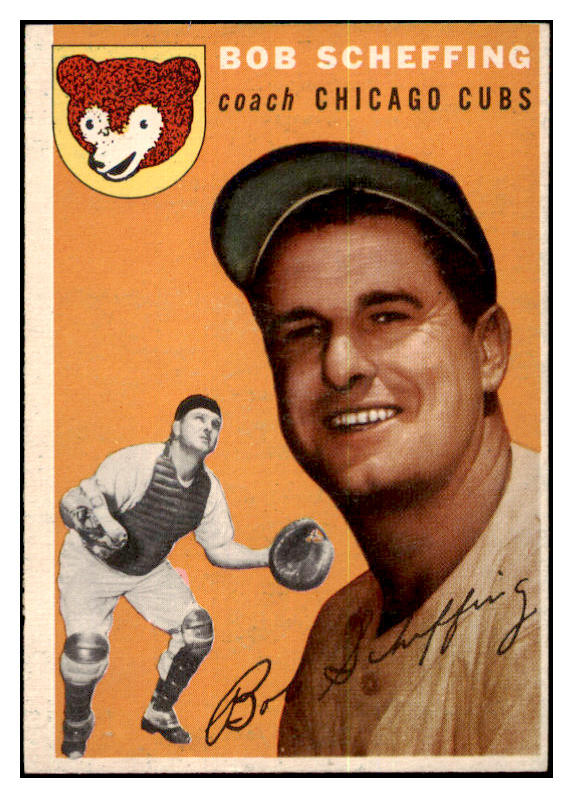 1954 Topps Baseball #076 Bob Scheffing Cubs EX-MT 456012