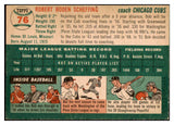 1954 Topps Baseball #076 Bob Scheffing Cubs EX-MT 456012