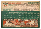1954 Topps Baseball #057 Luis Aloma White Sox EX-MT 456035