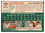 1954 Topps Baseball #047 Ellis Kinder Red Sox NR-MT 456047