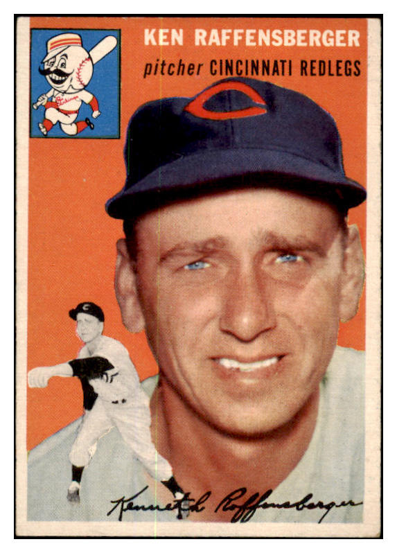 1954 Topps Baseball #046 Ken Raffensberger Reds EX-MT 456051