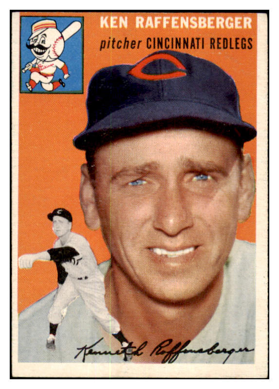 1954 Topps Baseball #046 Ken Raffensberger Reds EX-MT 456053