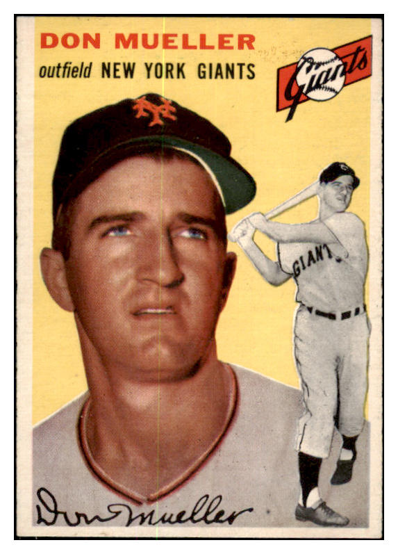 1954 Topps Baseball #042 Don Mueller Giants NR-MT 456057