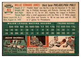 1954 Topps Baseball #041 Willie Jones Phillies EX-MT 456058