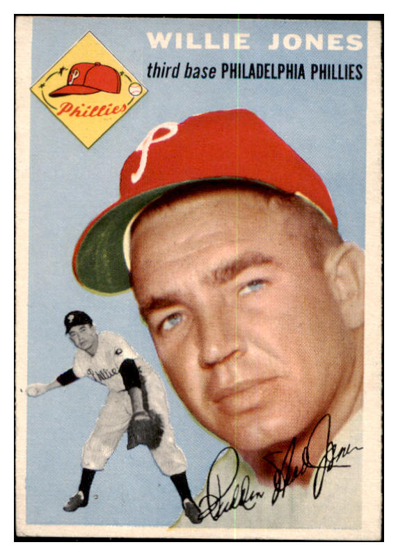 1954 Topps Baseball #041 Willie Jones Phillies EX-MT 456059