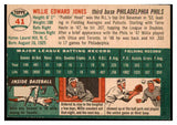 1954 Topps Baseball #041 Willie Jones Phillies EX-MT 456059