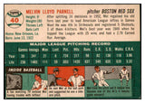 1954 Topps Baseball #040 Mel Parnell Red Sox NR-MT 456060