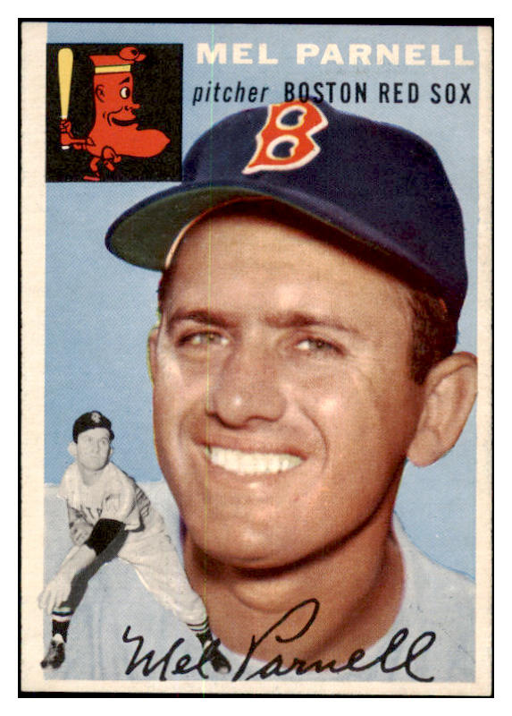 1954 Topps Baseball #040 Mel Parnell Red Sox NR-MT 456061
