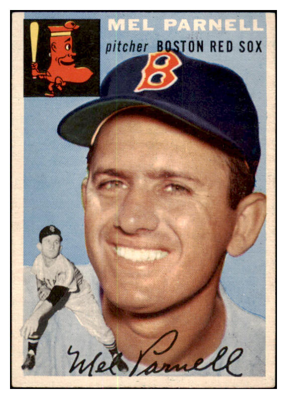 1954 Topps Baseball #040 Mel Parnell Red Sox EX-MT 456062