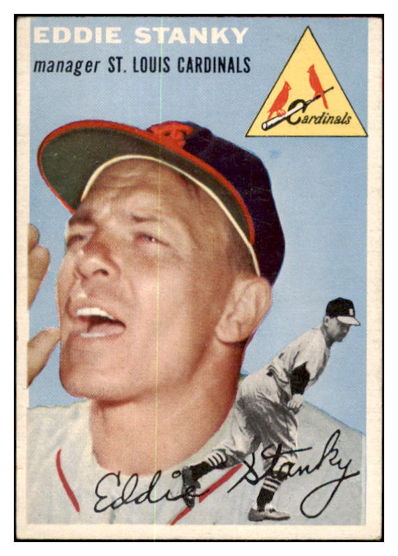 1954 Topps Baseball #038 Eddie Stanky Cardinals EX-MT 456069