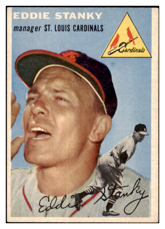 1954 Topps Baseball #038 Eddie Stanky Cardinals EX-MT 456073