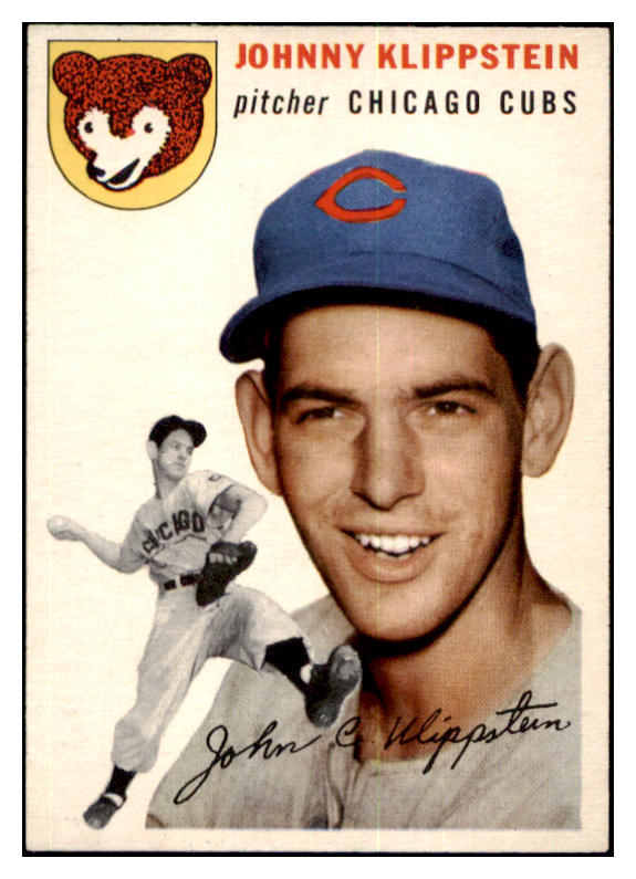 1954 Topps Baseball #031 Johnny Klippstein Cubs NR-MT 456079