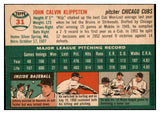 1954 Topps Baseball #031 Johnny Klippstein Cubs EX-MT 456080