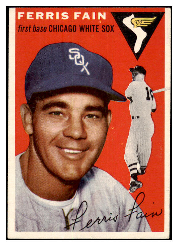 1954 Topps Baseball #027 Ferris Fain White Sox EX-MT 456087