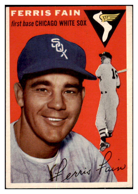 1954 Topps Baseball #027 Ferris Fain White Sox EX-MT 456088