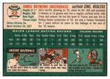 1954 Topps Baseball #022 Jim Greengrass Reds EX-MT 456095