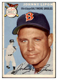 1954 Topps Baseball #019 Johnny Lipon White Sox NR-MT 456097