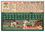 1954 Topps Baseball #019 Johnny Lipon White Sox NR-MT 456097