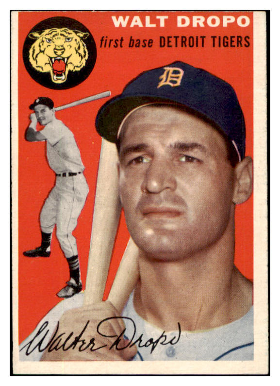 1954 Topps Baseball #018 Walt Dropo Tigers EX-MT 456098