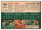 1954 Topps Baseball #018 Walt Dropo Tigers EX-MT 456098